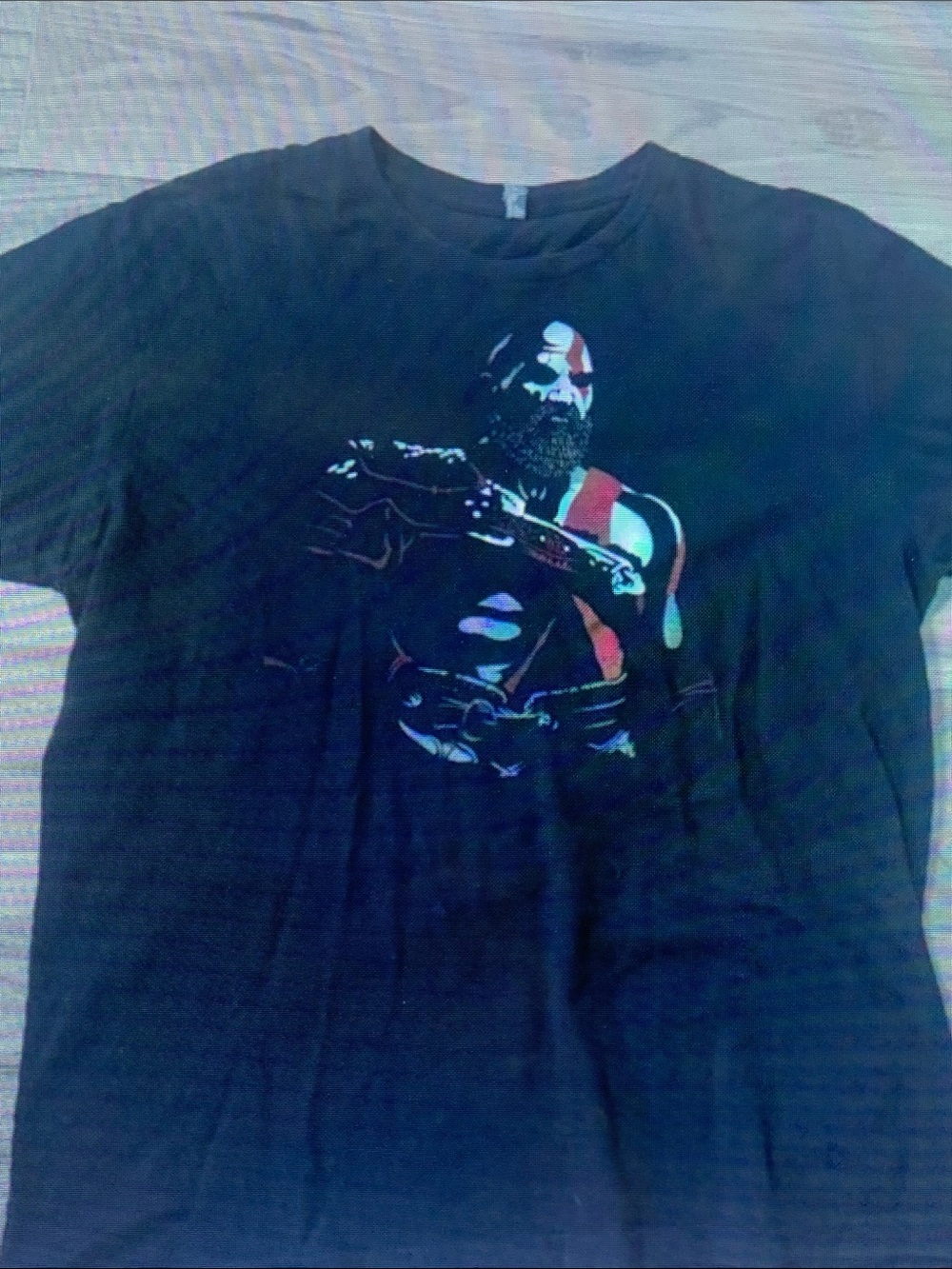 Men's Black Graphic Crewneck T-Shirt - Black